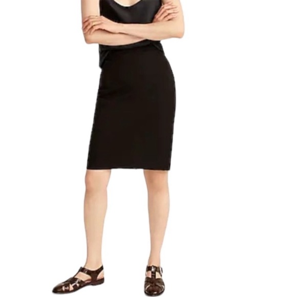 J. Crew No. 2 Pencil skirt in black stretch twill size 8 excellent condition - Picture 1 of 12